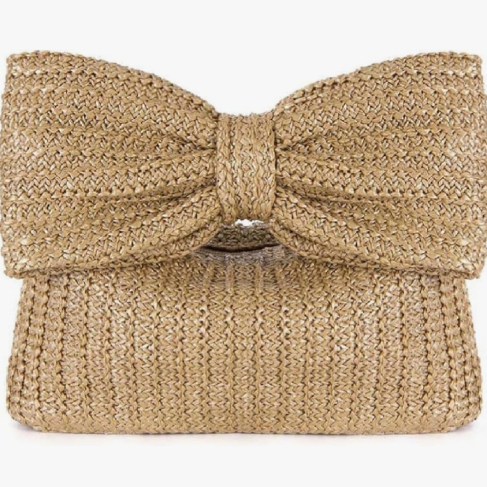 Khaki Bow Purse